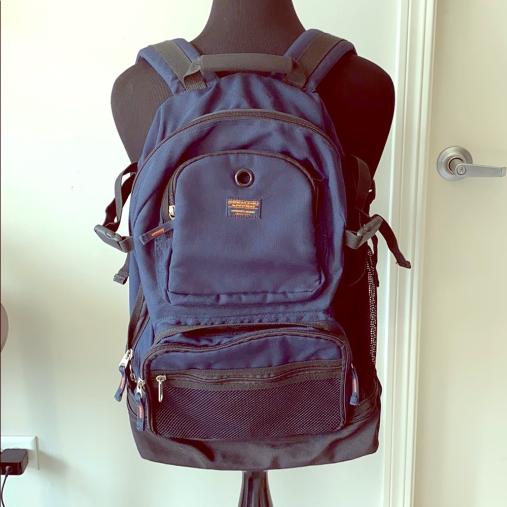 Vintage American Eagle Navy Backpack